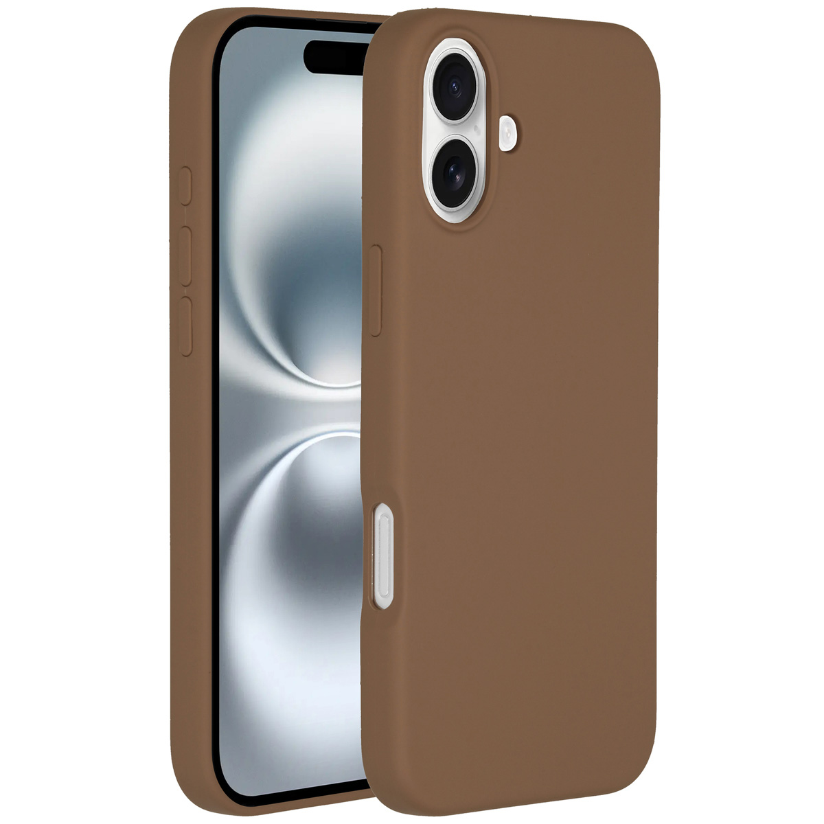 Accezz Liquid Silicone Backcover met MagSafe Apple iPhone 16 – Light Brown