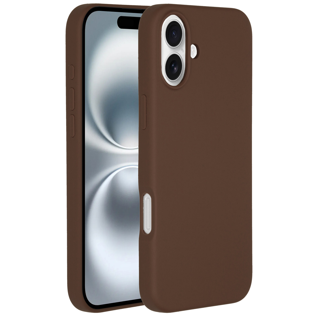 Accezz Liquid Silicone Backcover met MagSafe Apple iPhone 16 - New Tea Brown - Afbeelding 4