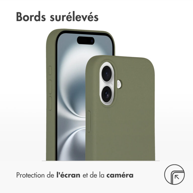 Accezz Liquid Silicone Backcover met MagSafe Apple iPhone 16 - Cooper Green - Afbeelding 8
