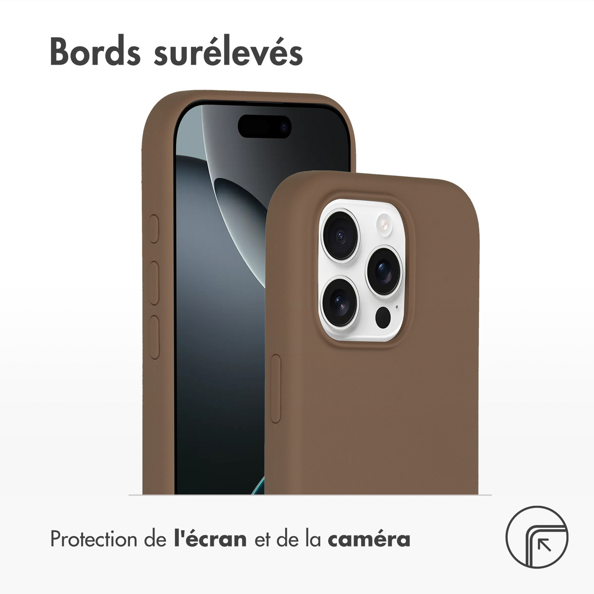 Accezz Liquid Silicone Backcover met MagSafe Apple iPhone 16 Pro - Lichtbruin - Afbeelding 6
