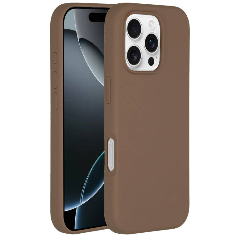 Accezz Liquid Silicone Backcover met MagSafe Apple iPhone 16 Pro - Light Brown - Afbeelding 10