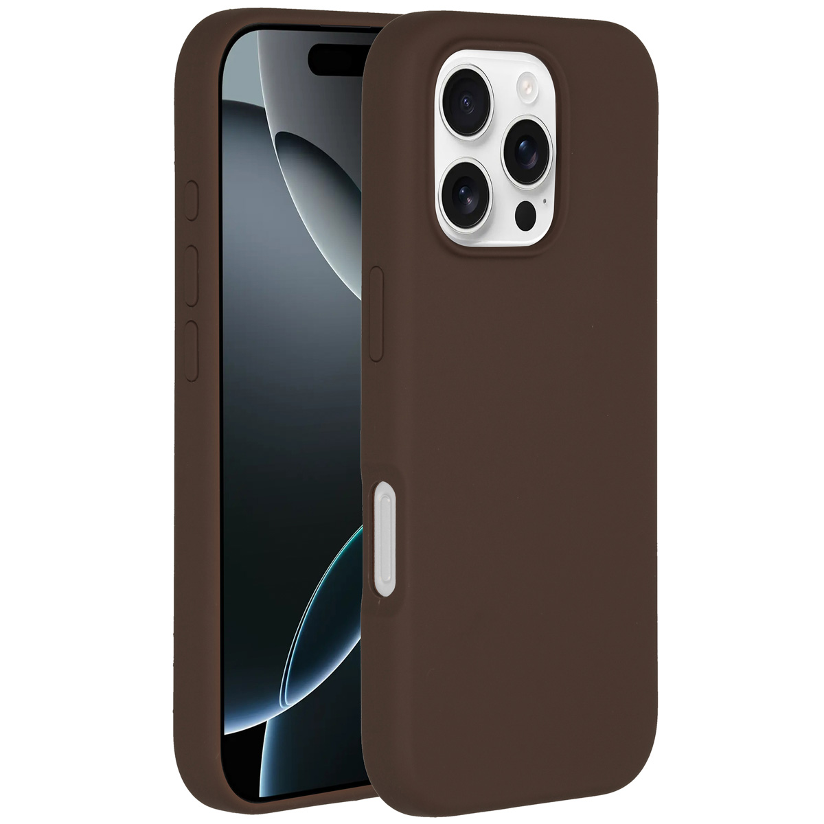 Accezz Liquid Silicone Backcover met MagSafe Apple iPhone 16 Pro - New Tea Brown