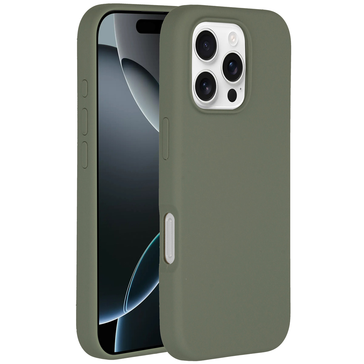 Accezz Liquid Silicone Backcover met MagSafe Apple iPhone 16 Pro - Cooper Green - Afbeelding 7