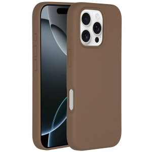 Accezz Liquid Silicone Backcover met MagSafe Apple iPhone 16 Pro Max - Lichtbruin