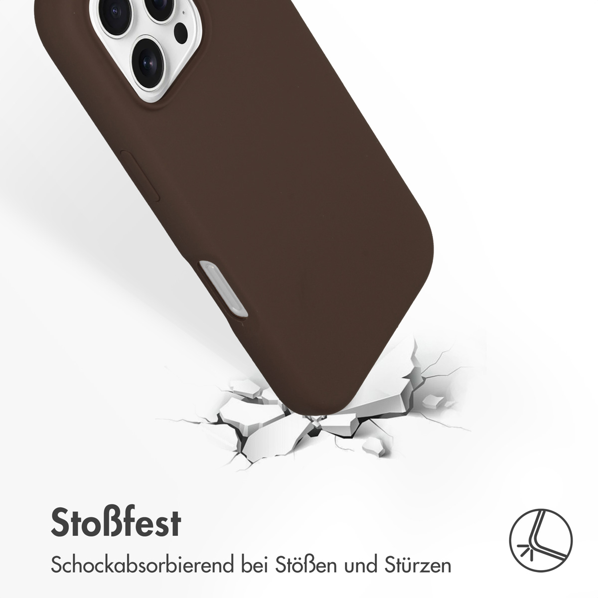 Accezz Liquid Silicone Backcover met MagSafe Apple iPhone 16 Pro Max - New Tea Brown - Afbeelding 9