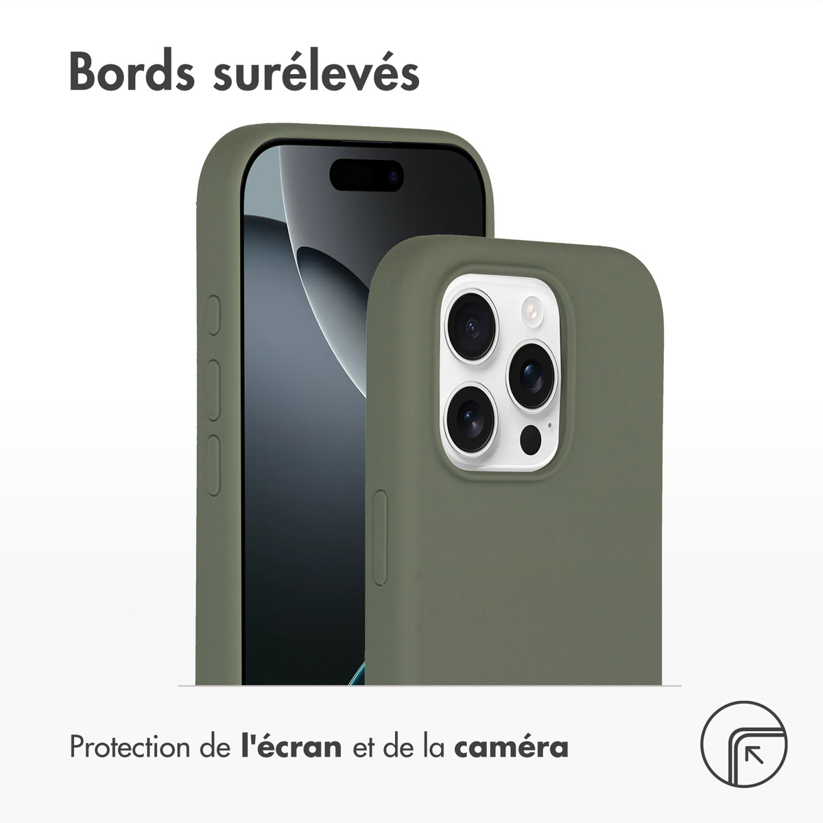 Accezz Liquid Silicone Backcover met MagSafe Apple iPhone 16 Pro Max - Cooper Green - Afbeelding 5