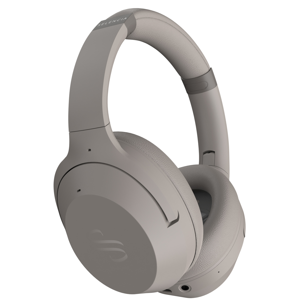 Selencia Urban Play Draadloze Koptelefoon – Active Noise Cancelling (ANC) – Met Opbergcase – Cosy Grey