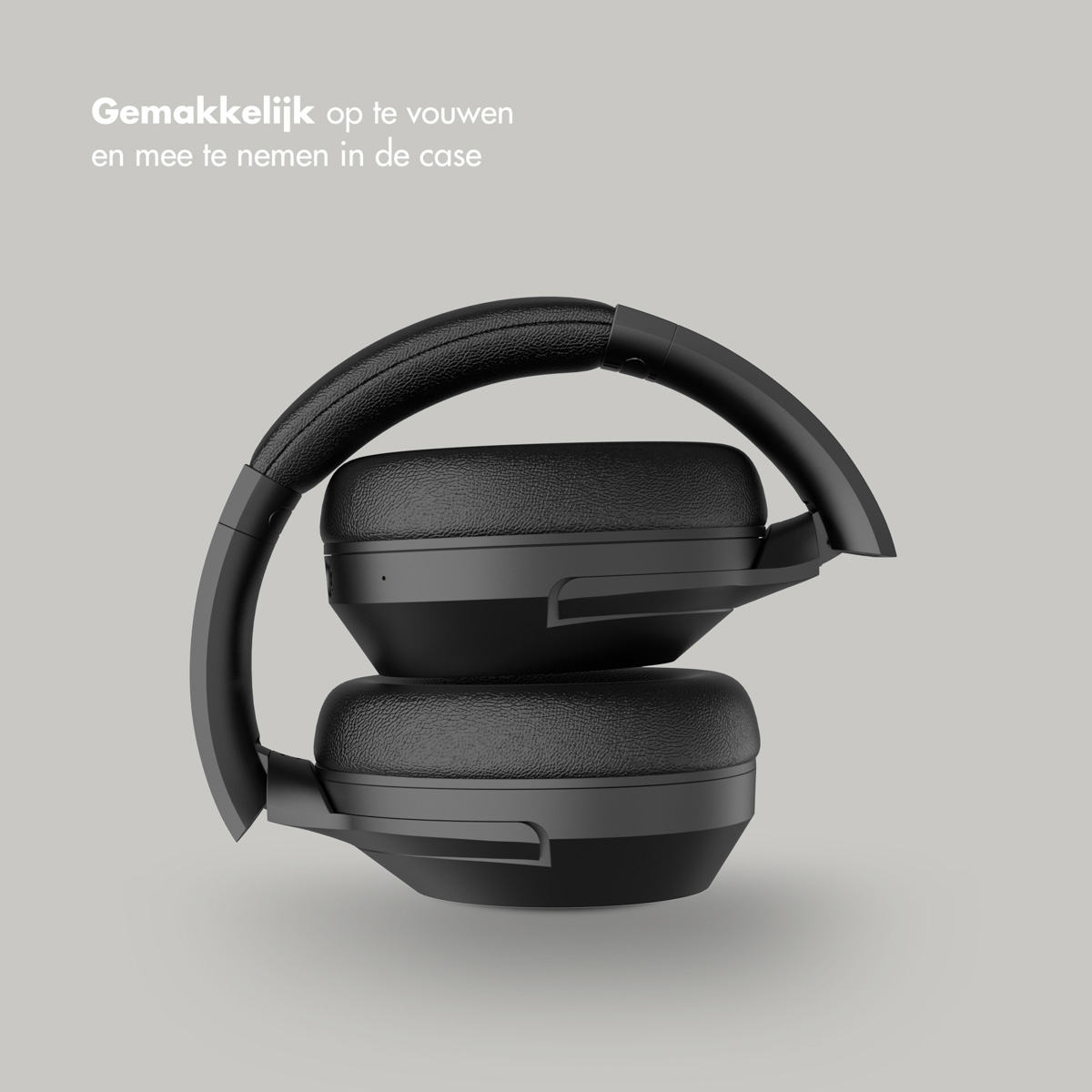 Selencia Urban Play Draadloze Koptelefoon - Active Noise Cancelling (ANC) - Met Opbergcase - Midnight Black - Afbeelding 8