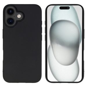 Accezz Color Backcover Apple iPhone 16 - Zwart