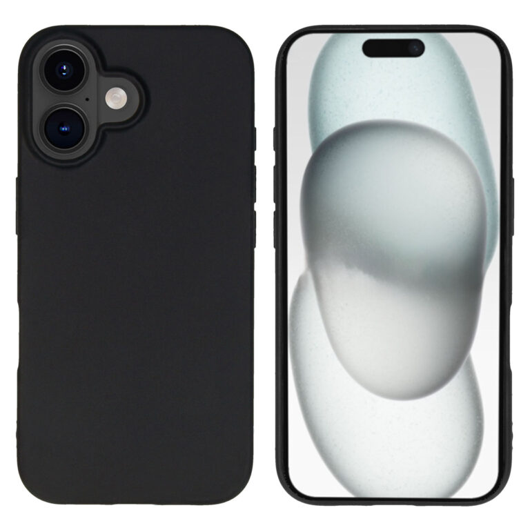 Accezz Color Backcover Apple iPhone 16 - Zwart - Afbeelding 10
