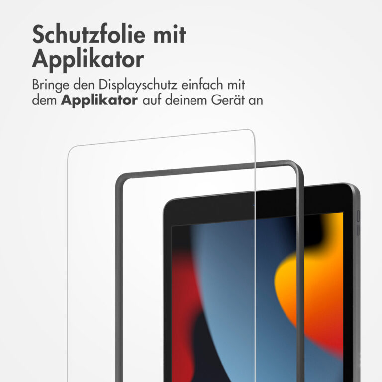 Accezz Glass screenprotector + Applicator Apple iPad 9 (2021) 10.2 inch / iPad 8 (2020) 10.2 inch / iPad 7 (2019) 10.2 inch - Afbeelding 10