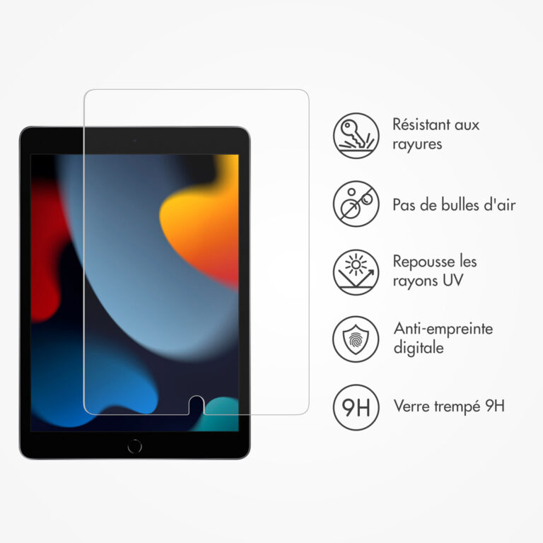 Accezz Glass screenprotector + Applicator Apple iPad 9 (2021) 10.2 inch / iPad 8 (2020) 10.2 inch / iPad 7 (2019) 10.2 inch - Afbeelding 6