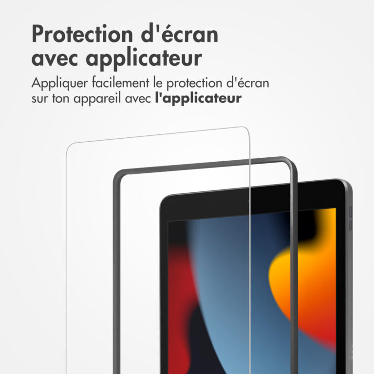 Accezz Glass screenprotector + Applicator Apple iPad 9 (2021) 10.2 inch / iPad 8 (2020) 10.2 inch / iPad 7 (2019) 10.2 inch - Afbeelding 7