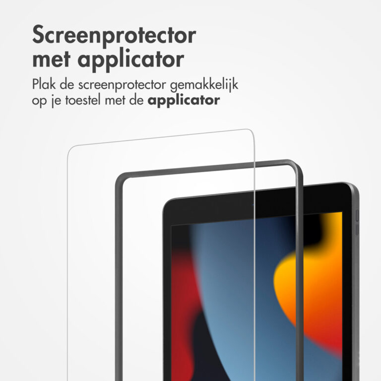 Accezz Glass screenprotector + Applicator Apple iPad 9 (2021) 10.2 inch / iPad 8 (2020) 10.2 inch / iPad 7 (2019) 10.2 inch - Afbeelding 2