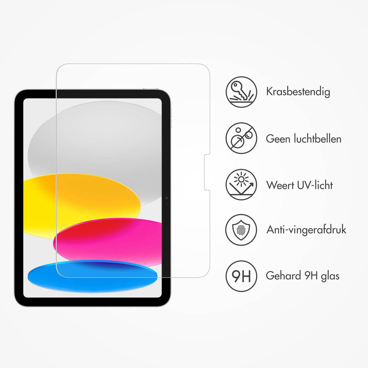 Accezz Glass screenprotector + Applicator Apple iPad 11 (2025) 11 inch A16 / iPad 10 (2022) 10.9 inch - Afbeelding 6