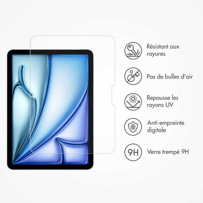 Accezz Glass screenprotector + Applicator Apple iPad Air 11 inch (2025) M3 / (2024) M2 - Afbeelding 7
