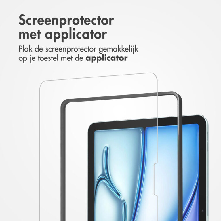 Accezz Glass screenprotector + Applicator Apple iPad Air 11 inch (2025) M3 / (2024) M2 - Afbeelding 2