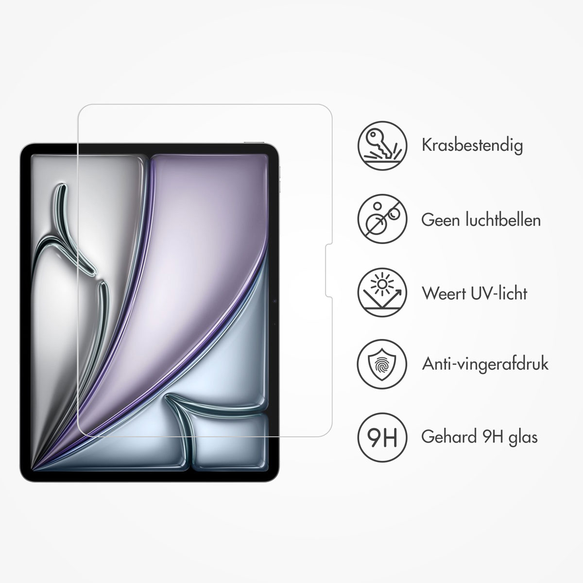 Accezz Glass screenprotector + Applicator Apple iPad Pro 11 (2025) M5 / (2024) M4 - Afbeelding 4