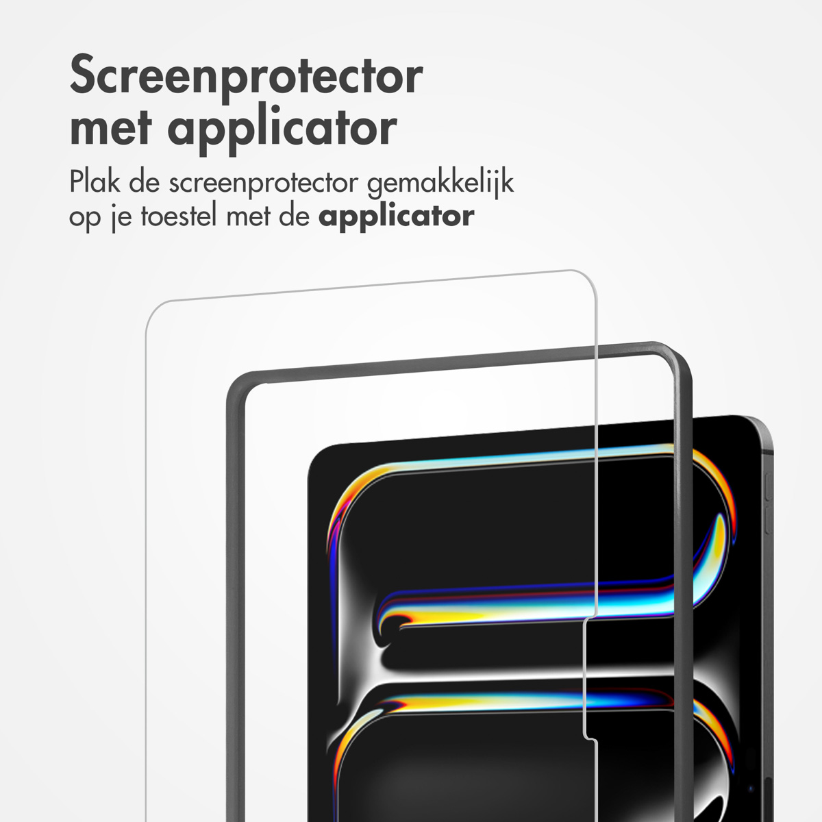 Accezz Glass screenprotector + Applicator Apple iPad Air 13 inch (2025) M3 / (2024) M2 - Afbeelding 9