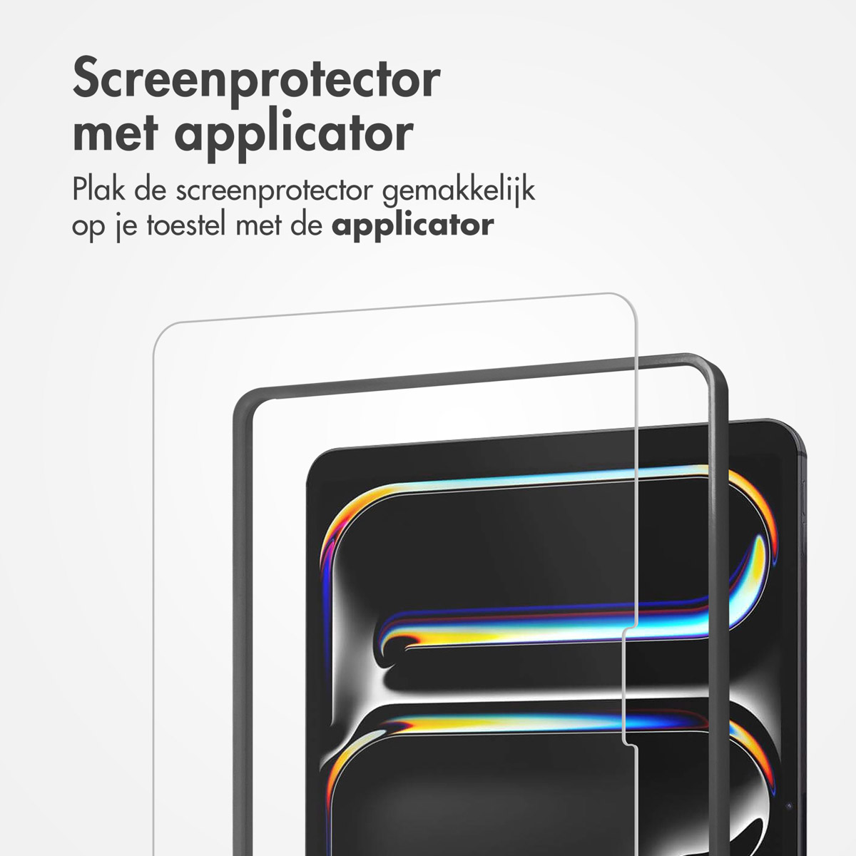 Accezz Glass screenprotector + Applicator Apple iPad Pro 13 (2025) M5 / (2024) M4 - Afbeelding 9