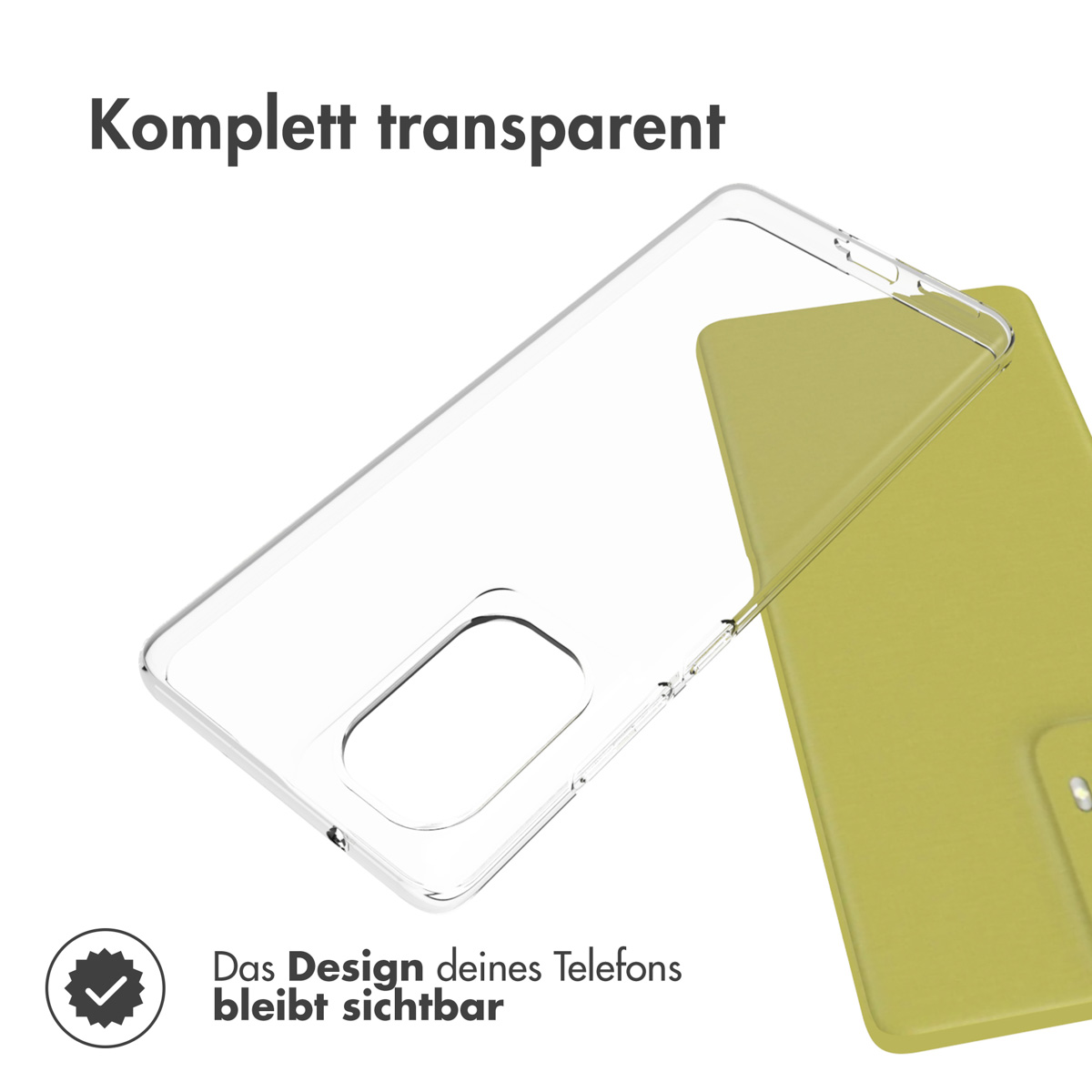 Accezz Clear Backcover Motorola Moto G85 - Transparant - Afbeelding 4
