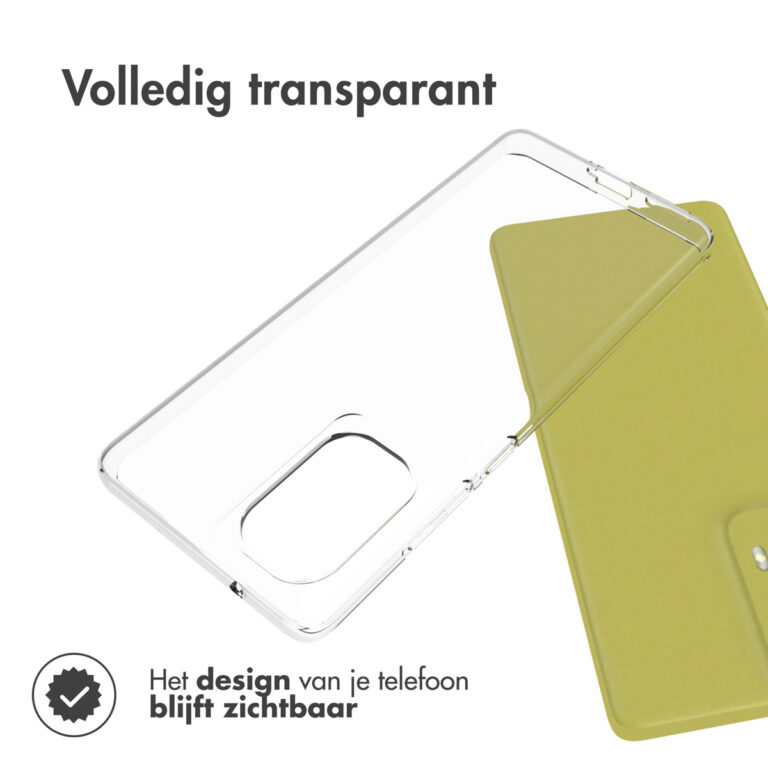 Accezz Clear Backcover Motorola Moto G85 - Transparant - Afbeelding 5