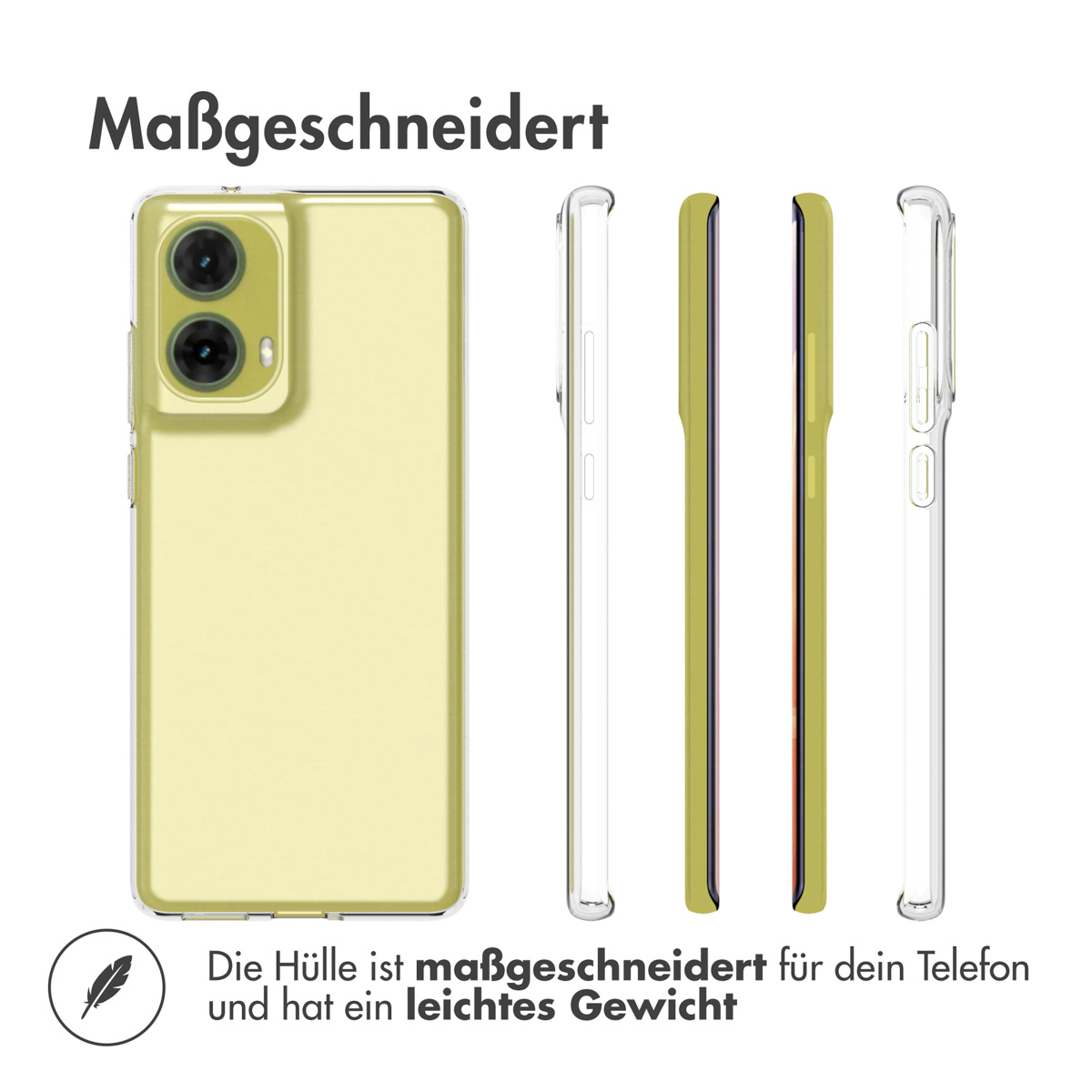 Accezz Clear Backcover Motorola Moto G85 - Transparant - Afbeelding 10