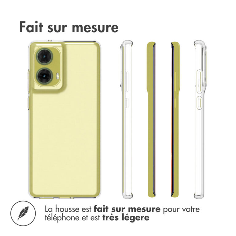Accezz Clear Backcover Motorola Moto G85 - Transparant - Afbeelding 7