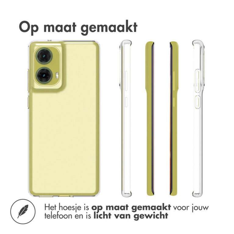 Accezz Clear Backcover Motorola Moto G85 - Transparant - Afbeelding 3