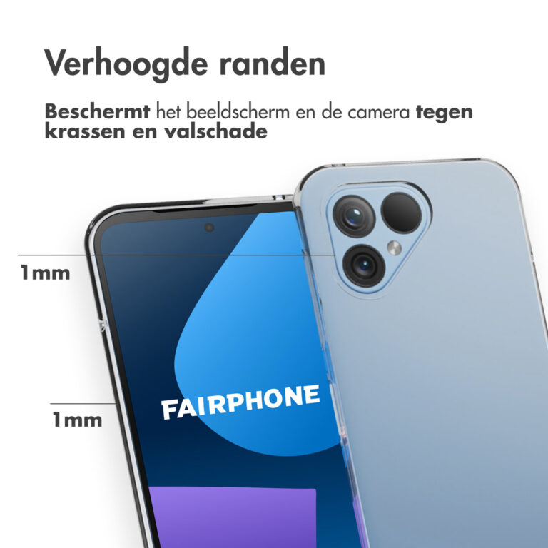 Accezz Clear Backcover Fairphone 5 - Transparant - Afbeelding 3