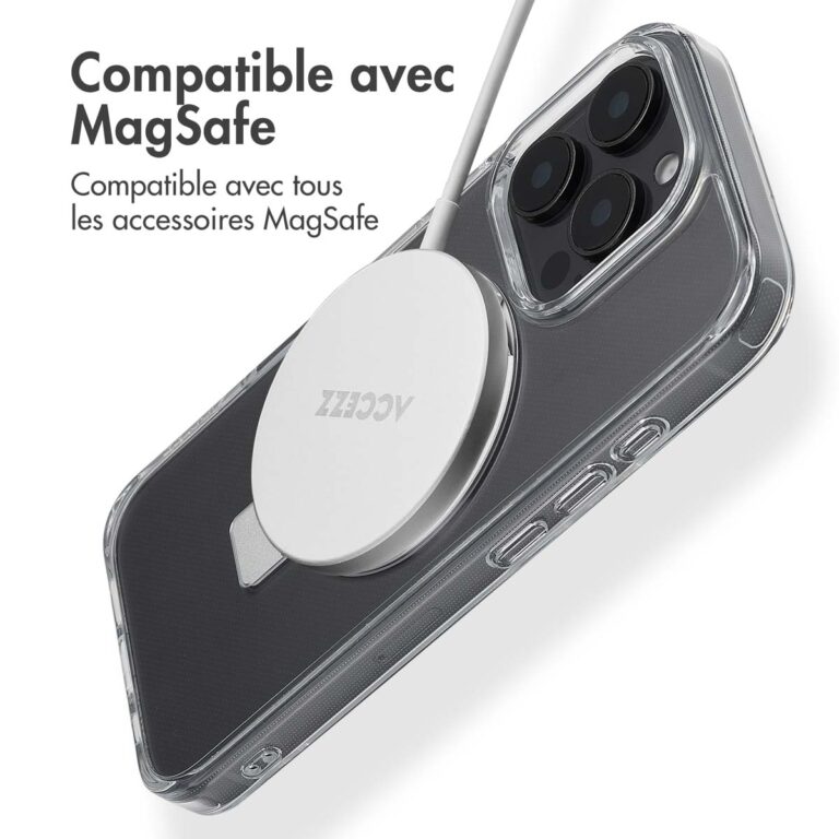 Accezz Ring Stand Backcover met MagSafe Apple iPhone 16 Pro - Transparant - Afbeelding 10