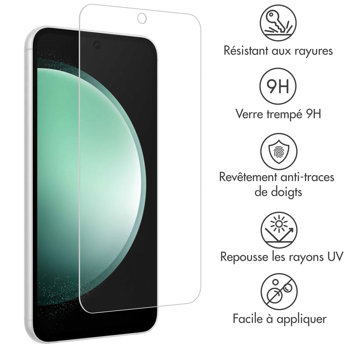 Accezz Gehard Glas Screenprotector Samsung Galaxy S24 FE / A36 / A56 - Afbeelding 5