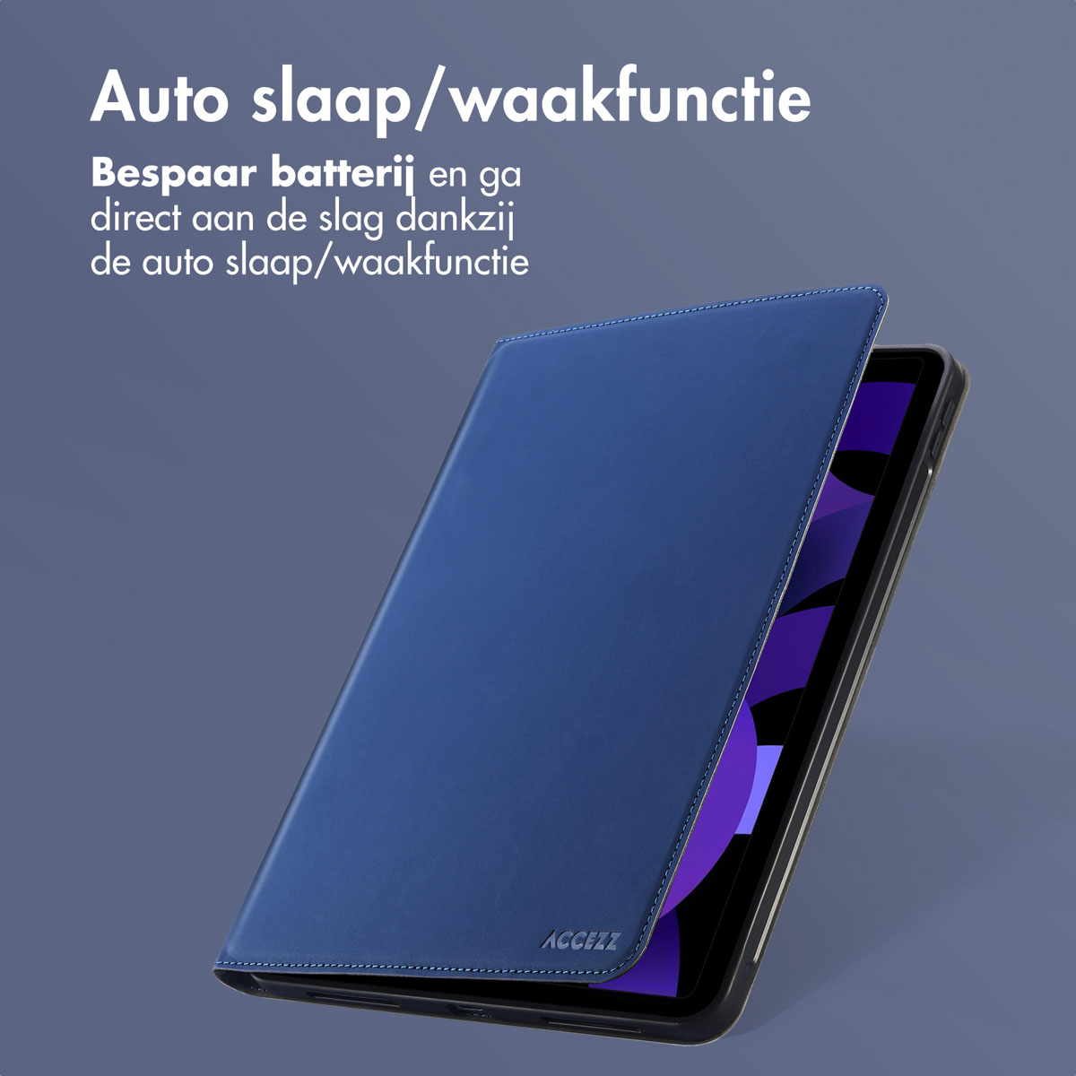 Accezz Classic Tablet Case Apple iPad 11 (2025) 11 inch A16 / iPad 10 (2022) 10.9 inch - Donkerblauw - Afbeelding 9