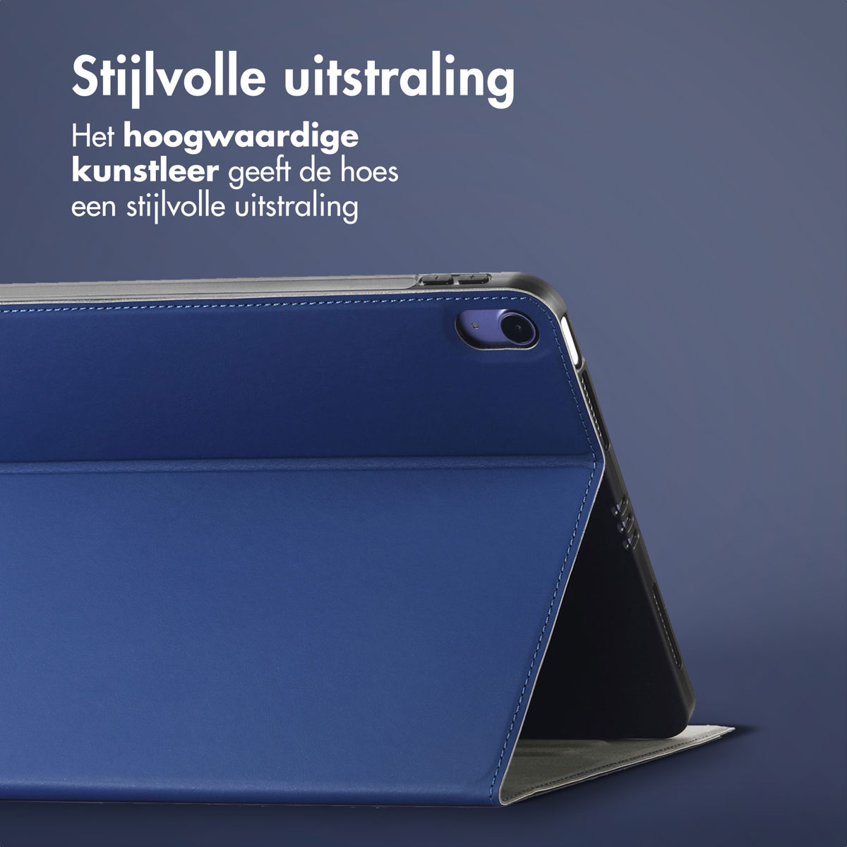 Accezz Classic Tablet Case Apple iPad 11 (2025) 11 inch A16 / iPad 10 (2022) 10.9 inch - Donkerblauw - Afbeelding 7