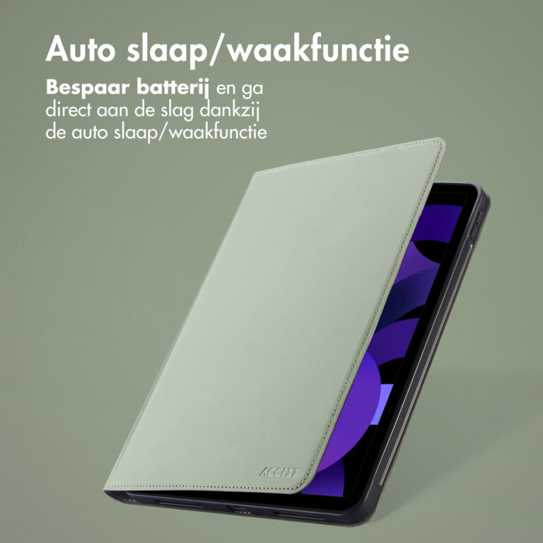 Accezz Classic Tablet Case Apple iPad 11 (2025) 11 inch / iPad 10 (2022) 10.9 inch - Groen - Afbeelding 10