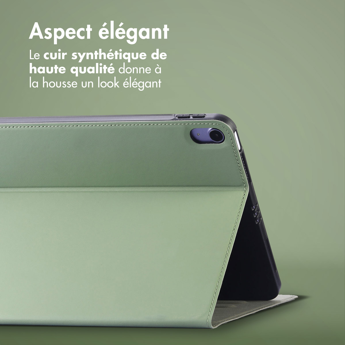 Accezz Classic Tablet Case Apple iPad 11 (2025) 11 inch A16 / iPad 10 (2022) 10.9 inch - Groen - Afbeelding 10