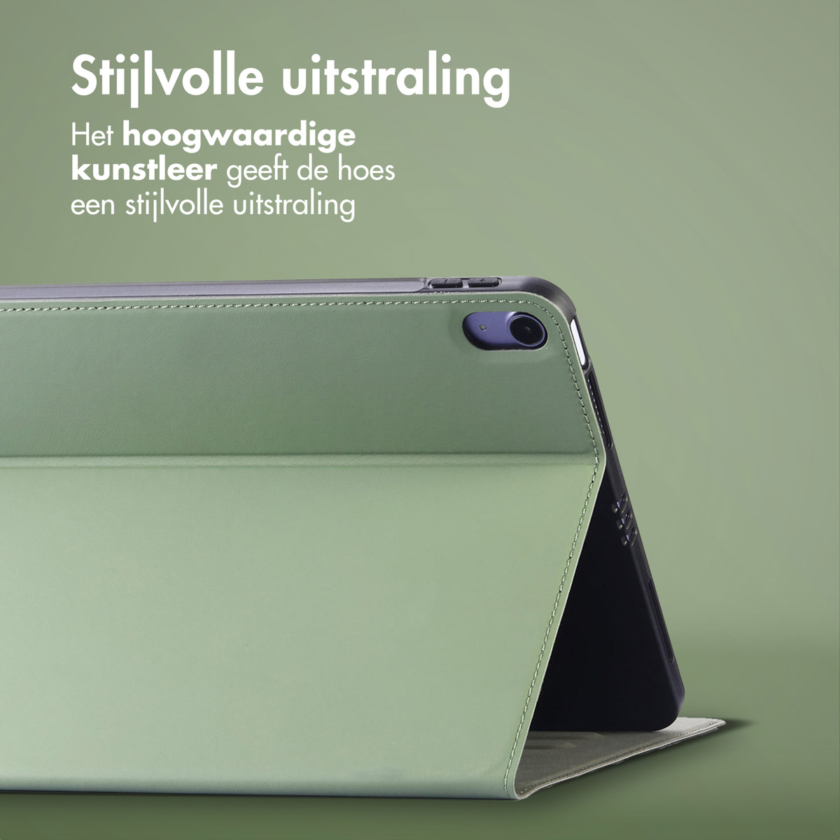 Accezz Classic Tablet Case Apple iPad 11 (2025) 11 inch A16 / iPad 10 (2022) 10.9 inch - Groen - Afbeelding 6