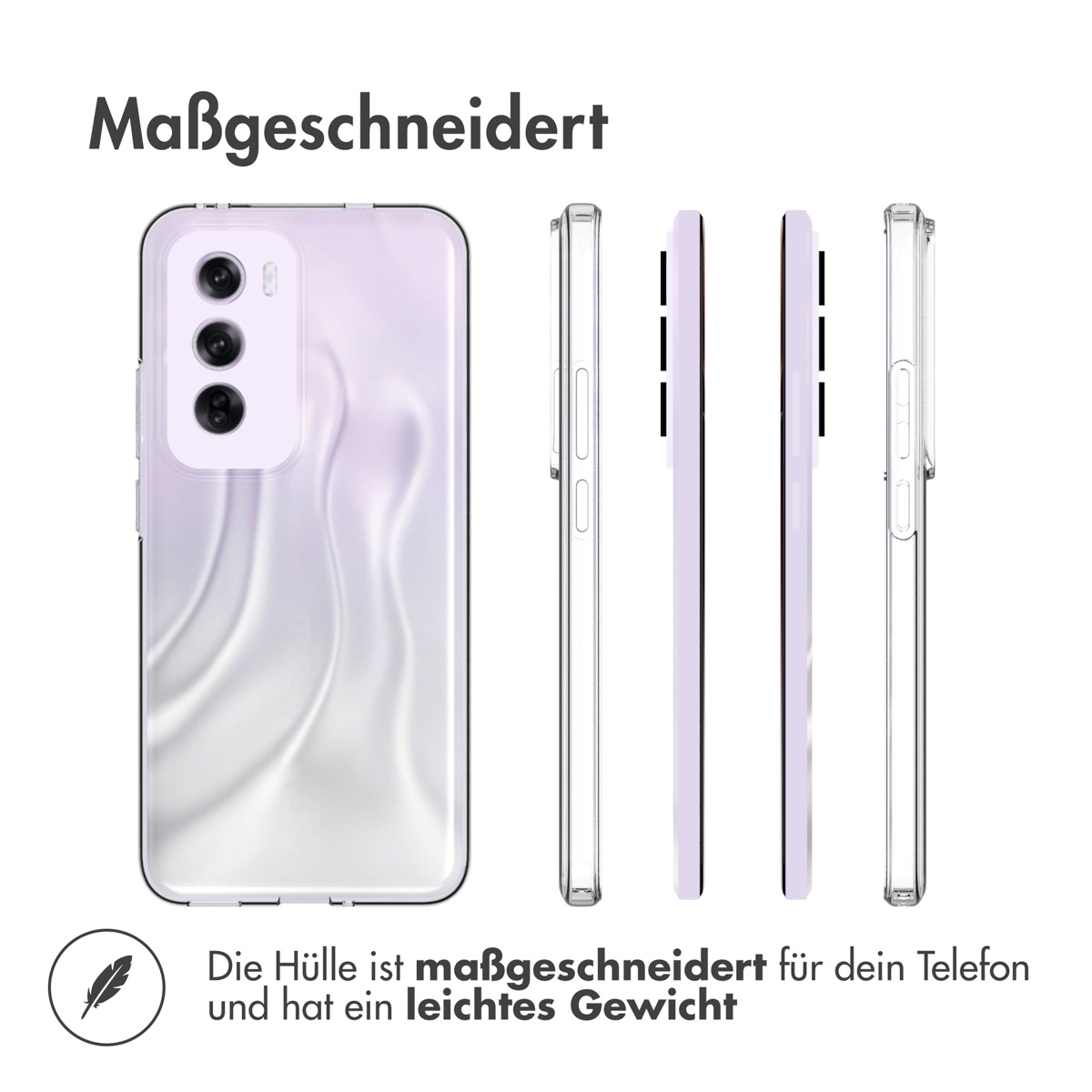 Accezz Clear Backcover Oppo Reno 12 Pro - Transparant - Afbeelding 10
