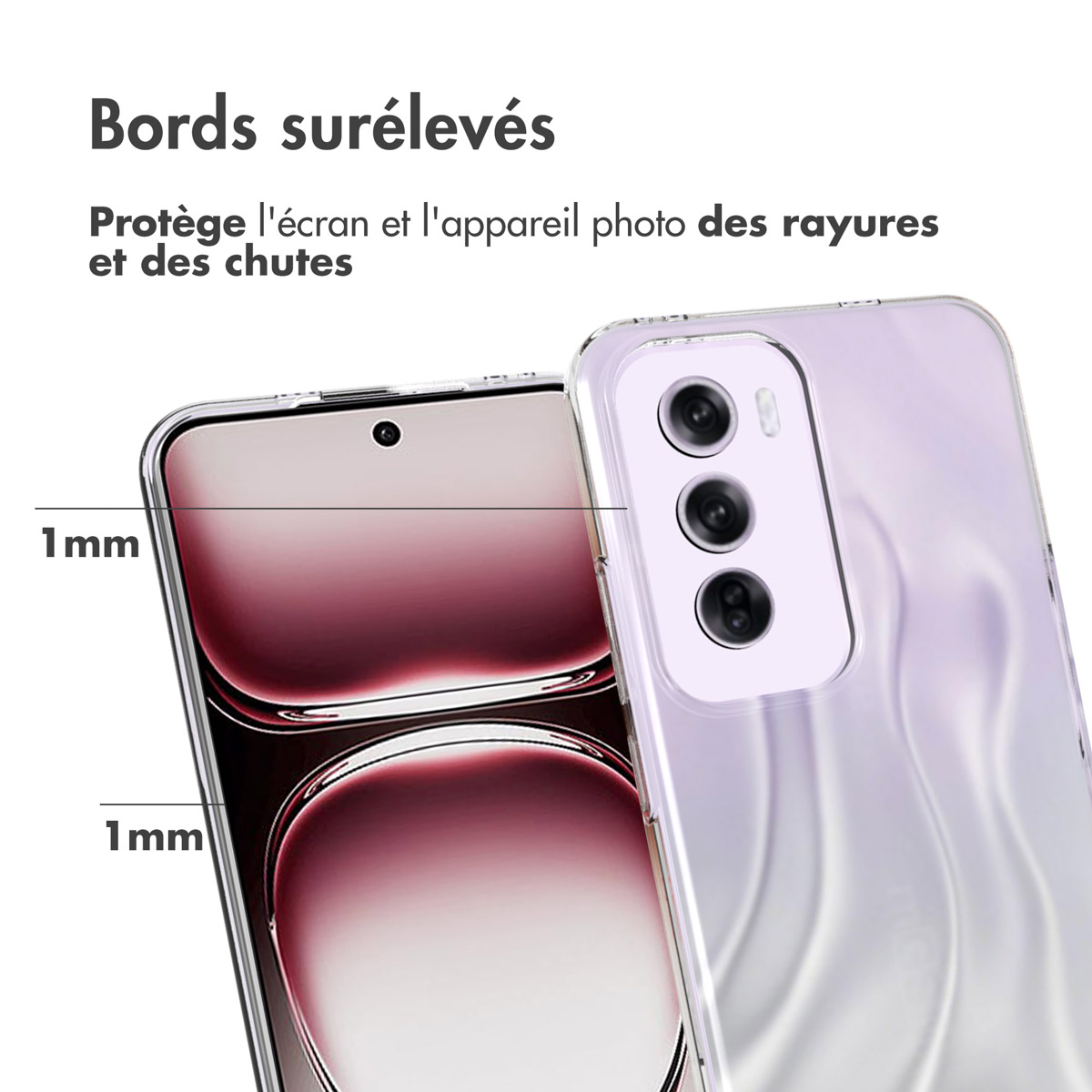 Accezz Clear Backcover Oppo Reno 12 Pro - Transparant - Afbeelding 8