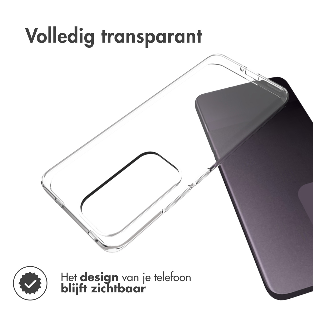 Accezz Clear Backcover Oppo Reno 12 - Transparant - Afbeelding 6