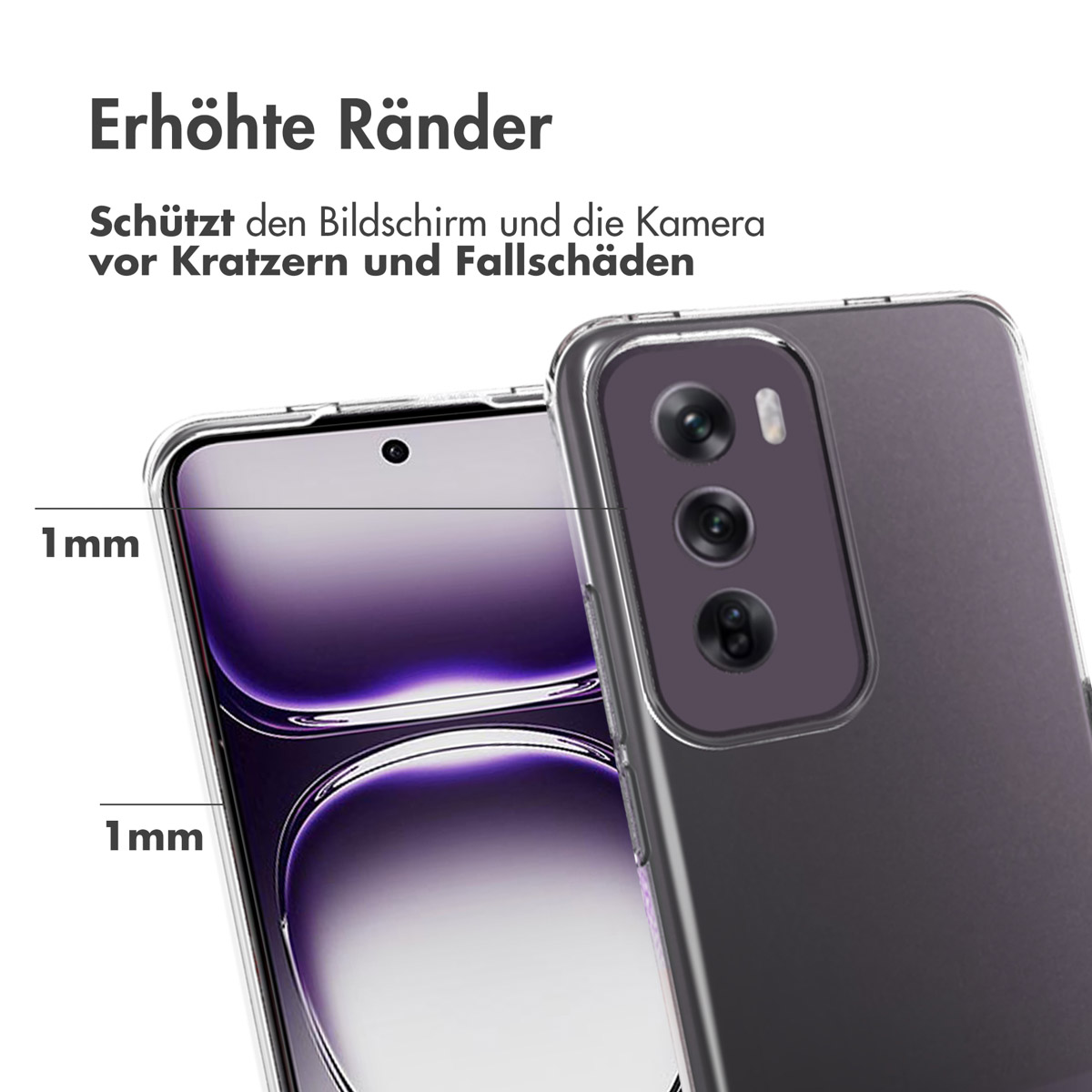 Accezz Clear Backcover Oppo Reno 12 - Transparant - Afbeelding 7