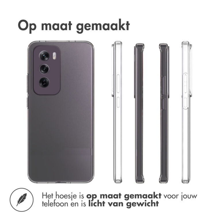 Accezz Clear Backcover Oppo Reno 12 - Transparant - Afbeelding 4