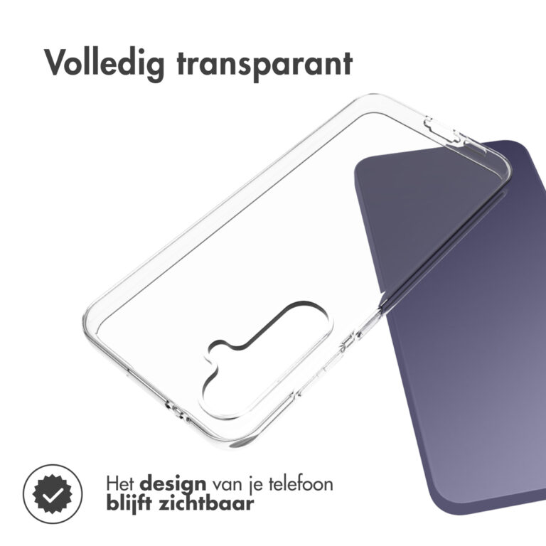 Accezz Clear Backcover Samsung Galaxy S24 FE - Transparant - Afbeelding 5