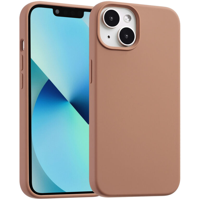Accezz Liquid Silicone Backcover met MagSafe Apple iPhone 13 Mini - Light Brown - Afbeelding 10