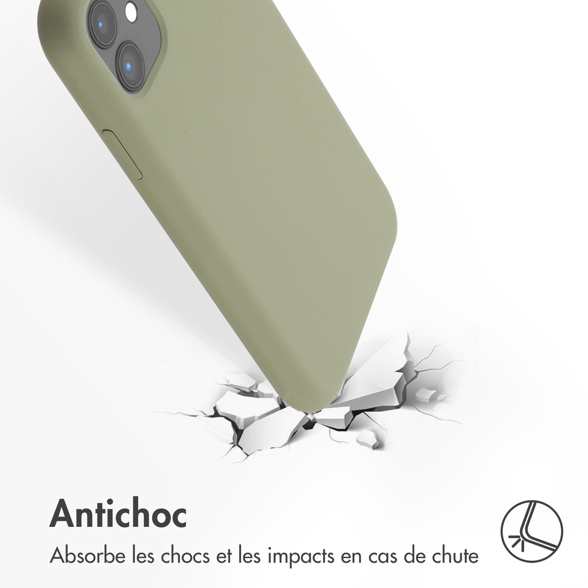 Accezz Liquid Silicone Backcover met MagSafe Apple iPhone 11 - Cooper Green - Afbeelding 6