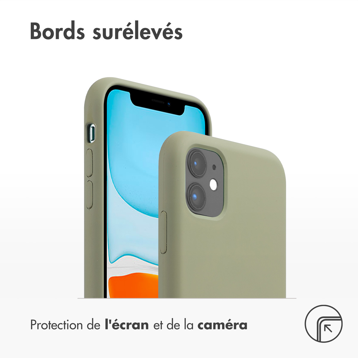 Accezz Liquid Silicone Backcover met MagSafe Apple iPhone 11 - Cooper Green - Afbeelding 5