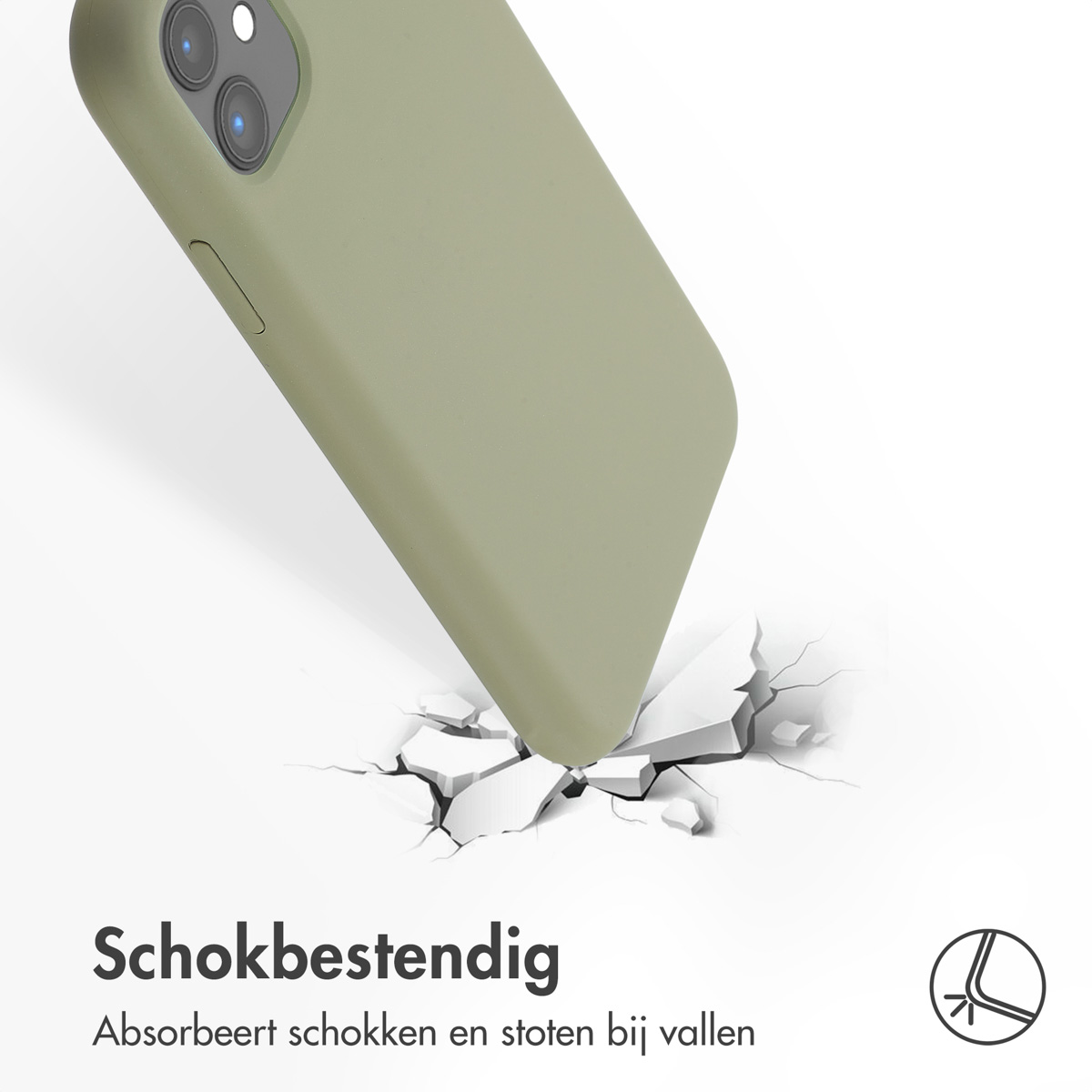 Accezz Liquid Silicone Backcover met MagSafe Apple iPhone 11 - Cooper Green - Afbeelding 3