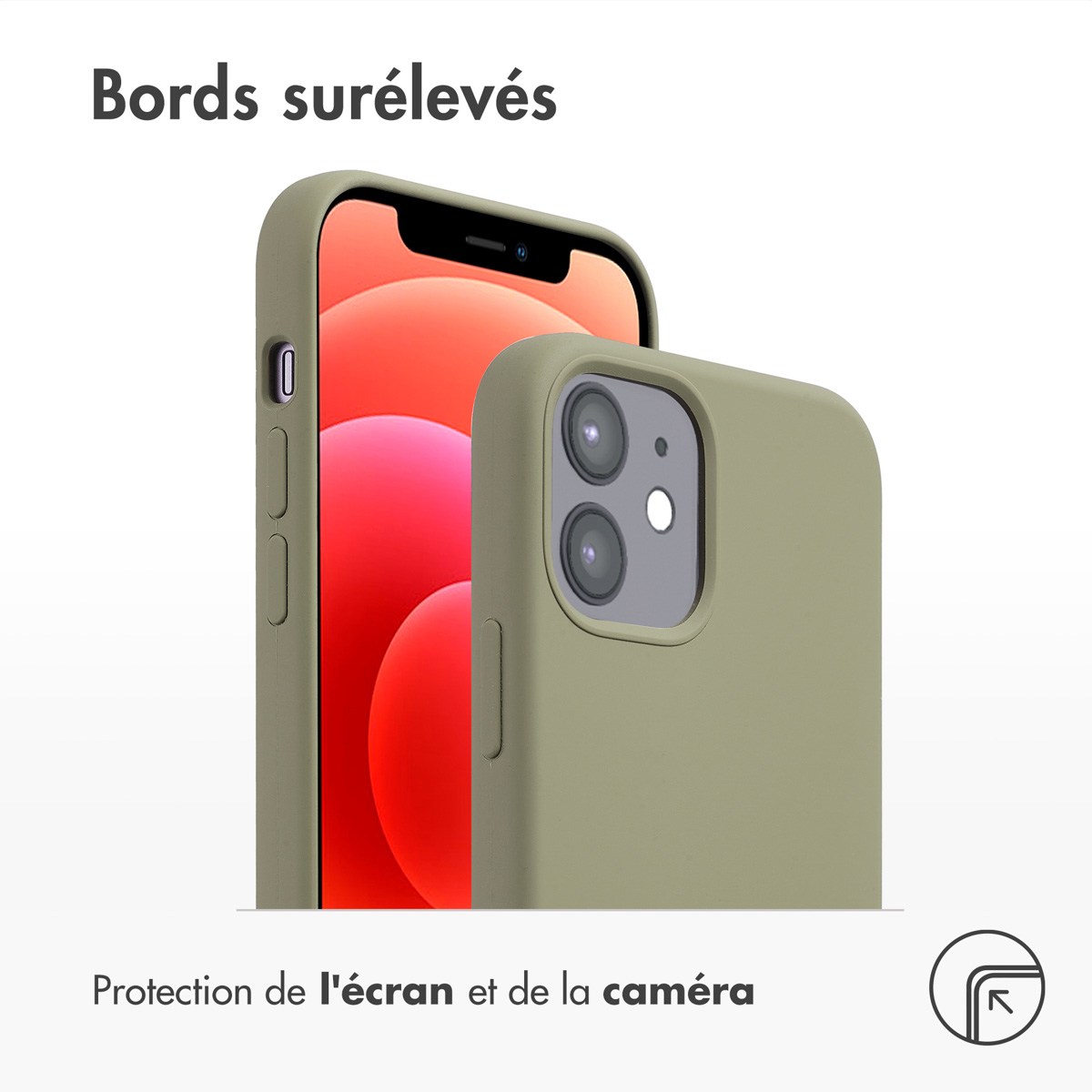 Accezz Liquid Silicone Backcover met MagSafe Apple iPhone 12 (Pro) - Cooper Green - Afbeelding 5