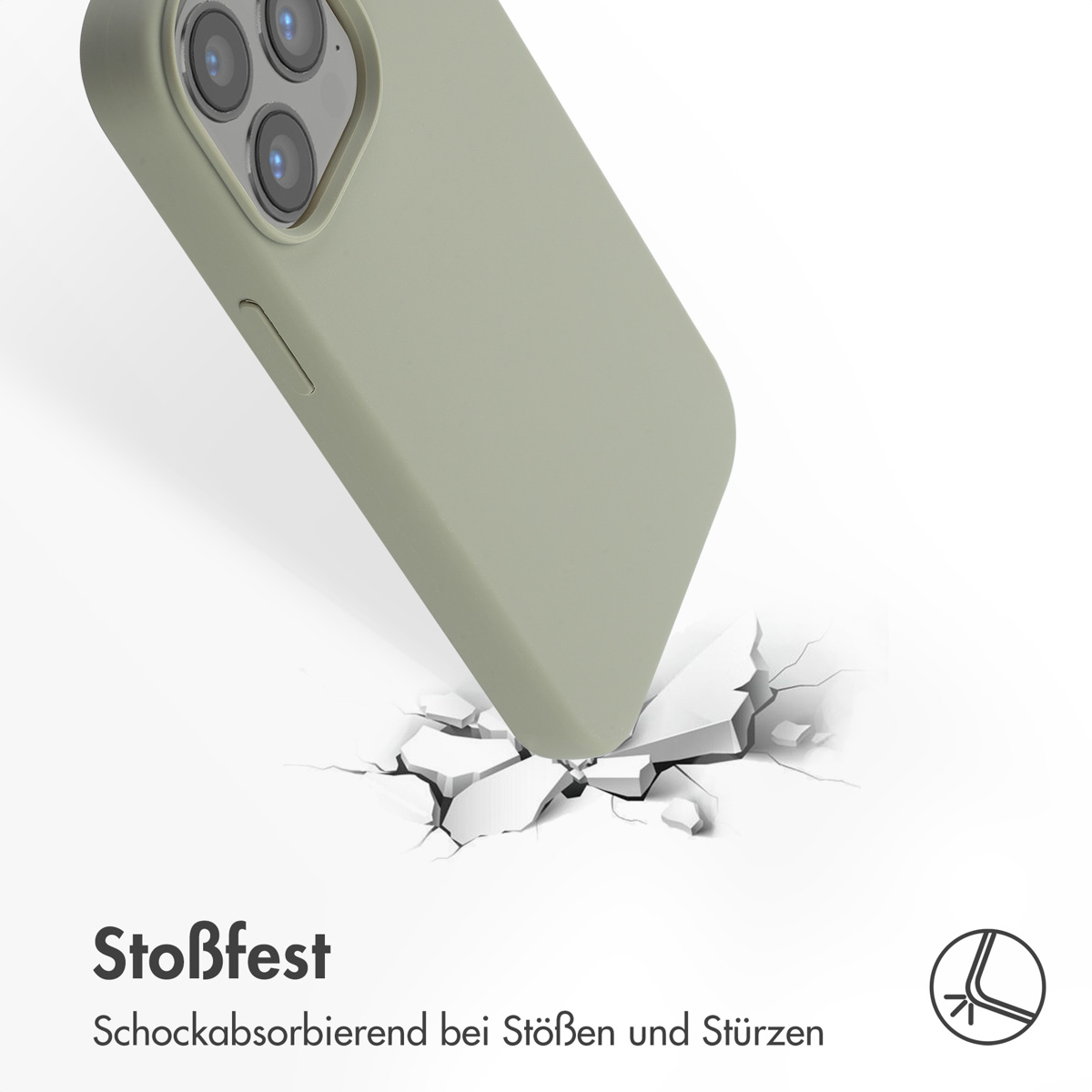 Accezz Liquid Silicone Backcover met MagSafe Apple iPhone 13 Pro - Cooper Green - Afbeelding 9