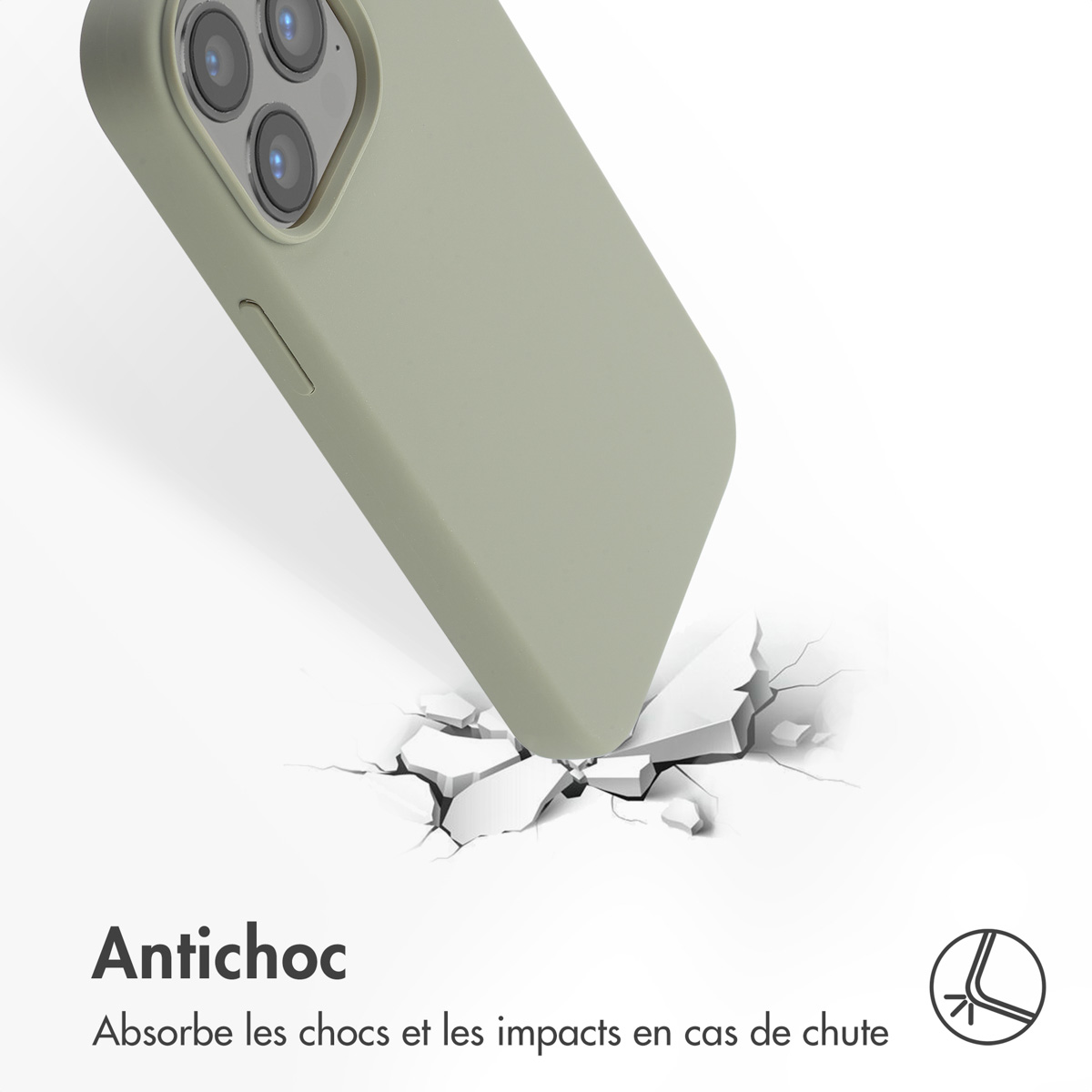 Accezz Liquid Silicone Backcover met MagSafe Apple iPhone 13 Pro - Cooper Green - Afbeelding 5